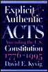 Explicit and Authentic Acts: Amending the U.S. Constitution,1776-1995