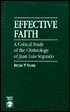 Effective Faith: A Critical Study of the Christology of Juan Luis Segundo
