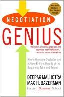 Negotiation Genius by Deepak Malhotra: Book Cover