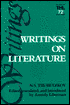 Writings on Literature (Theory and History of Literature Series)