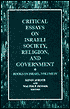 Critical Essays on Israeli Society, Religion, and Government