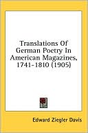Translations of German Poetry in American Magazines, 1741-1810