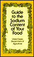 Guide to the Sodium Content of Your Food