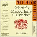 2009 Schott's Miscellany Page-A-Day Calendar