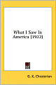 What I Saw in America