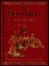 The Illustrated Holy Bible: King James Version (KJV), burgundy clothbound, gold-edged