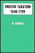 English Taxation, 1640-1799