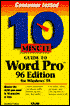 10 Minute Guide to WordPro 96 Edition for Windows 95
