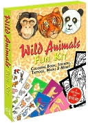 Wild Animals Fun Kit: Coloring Book, Stickers, Tattoos, Masks and More!
