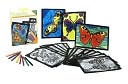 Butterflies Stained Glass Coloring Kit