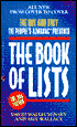 The People's Almanac Presents the Book of Lists