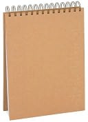Kraft Embossed Top Spiral Sketchbook 10.25x7.25 by Barnes & Noble: Product Image