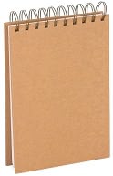 Kraft Embossed Top Spiral Sketchbook 5x7 by Barnes & Noble: Product Image