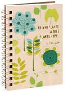 100% Recycled He Who Plants a Tree Natural Spiral Journal 5x7 by Mirage Paper Co.: Product Image