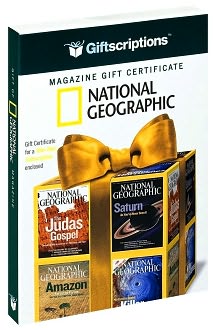Giftscriptions Magazine Gift Certificate: National Geographic Magazine Retail Enterprises Inc.