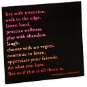 Magnet - Live With Intention by Quotable Cards: Product Image