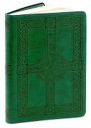 Green Embossed Celtic Cross Flexi Journal (5"x8") by Artrends: Product Image