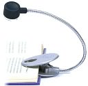 Black/Silver 2 LED Flex-Neck Clip-on Reading Light by Great Point Light: Product Image