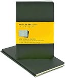 Moleskine Cahier Black Pocket Squared Journal, Set of 3 by Moleskine: Product Image