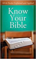 Know Your Bible by Paul Kent: Book Cover