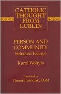 Person and Community: Selected Essays
