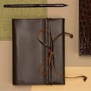 Brown Leather Wrap Traveler's Journal