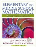 Elementary and Middle School Mathematics: Teaching Developmentally