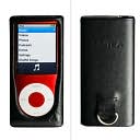U-Suit Premium Napa Leather Hard Case with Belt Hook for iPod 4G - Black (includes U-Shield screen protector) by Uniea Ltd.: Product Image