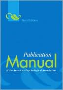 Publication Manual of the American Psychological Association