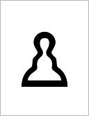 Chess Mate Notebooks, Pawn, Blank Unlined Journal