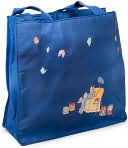 Victoria Roberts Book Catcher Blue Microfiber Tote Bag