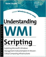Understanding WMI Scripting by Alain Lissoir: Book Cover