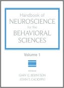 download Handbook of Neuroscience for the Behavioral Sciences, Vol. 1 book