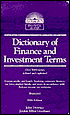 Barron's Dictionary of Finance and Investment Terms