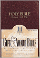 KJV Gift and Award Bible: King James Version, burgundy imitation leather, gold-edged, words of Christ in red