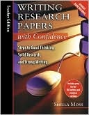 Writing Research with Confidence Teachers Guide with CD by Sheila Moss: Book Cover