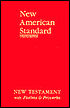 New Testament with Psalms and Proverbs: New American Standard Bible Update (NASB), red imitation leather