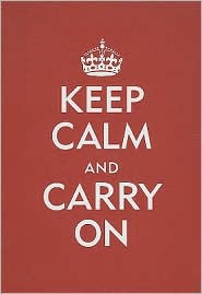 Red Keep Calm and Carry On Bound Lined Journal (5"x7") by Peter Pauper Press Incorporated: Product Image