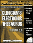 Clinician's Electronic Thesaurus, Version 5.0: Software to Streamline Psychological Report Writing