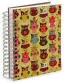 100% Recycled Jumbo Owls Lined Spiral Journal (6''x9'') by Mirage: Product Image