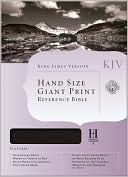 KJV Hand Size Giant Print Reference Bible, Black Bonded Leather Indexed