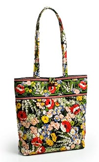 Vera Bradley Poppy Fields Fabric Book Tote 