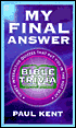 My Final Answer by Paul Kent: Book Cover