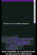 Barriers to Sustainable Transport