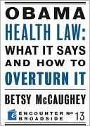Obama Health Law by Betsy McCaughey: Book Cover