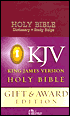 KJV Gift and Award Bible: King James Version, burgundy imitation leather, gold-edged, words of Christ in red
