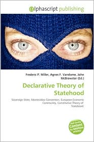BARNES & NOBLE | Declarative Theory of Statehood by Frederic P ...
