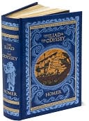 The Iliad and The Odyssey (Barnes & Noble Leatherbound Classics) by Homer: Book Cover