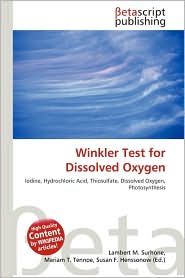 BARNES & NOBLE | Winkler Test for Dissolved Oxygen by Lambert M ...