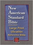 Large Print Ultrathin Reference Bible: New American Standard Bible, Updated Edition (NASB), black genuine leather, 10-point type
